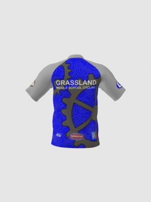 Podiumwear Men's Silver Short Sleeve MTB Jersey - New Fabric 2025!