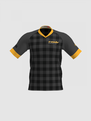 Podiumwear Men's Silver Short Sleeve MTB Jersey - New Fabric 2025!