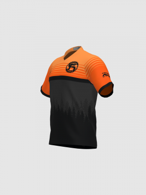 Podiumwear Men's Silver Short Sleeve MTB Jersey - New Fabric 2025!