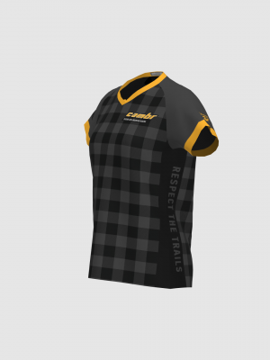 Podiumwear Women's Silver Short Sleeve MTB Jersey - NEW FABRIC 2025!