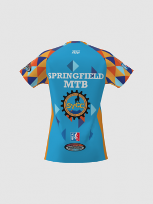 Podiumwear Women's Silver Short Sleeve MTB Jersey - NEW FABRIC 2025!