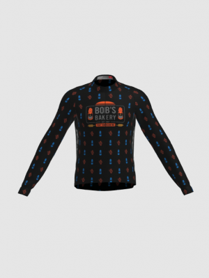 Podiumwear Men's Gold Merino Wool Long Sleeve Jersey
