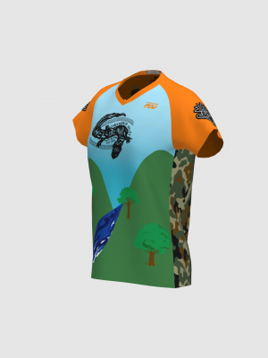 Podiumwear Women's Silver Short Sleeve MTB Jersey - NEW FABRIC 2025!