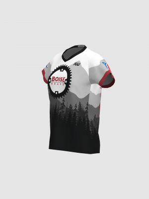 Podiumwear Women's Silver Short Sleeve MTB Jersey - NEW FABRIC 2025!