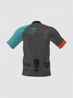 Podiumwear Men's Silver Short Sleeve MTB Jersey