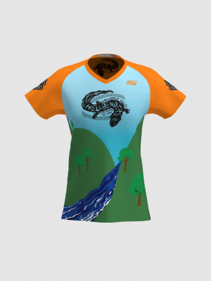 Podiumwear Women's Silver Short Sleeve MTB Jersey - NEW FABRIC 2025!