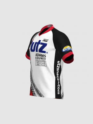 Podiumwear Men's Silver Short Sleeve MTB Jersey - New Fabric 2025!