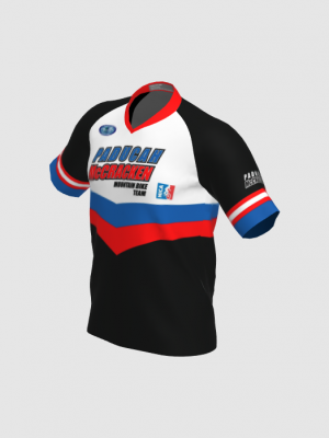 Podiumwear Men's Silver Short Sleeve MTB Jersey - New Fabric 2025!