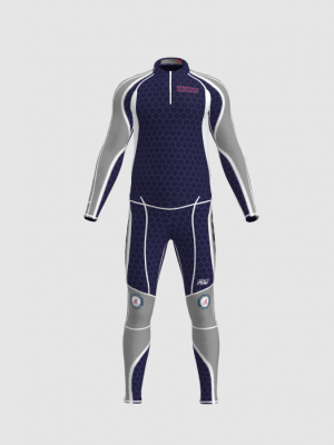 Podiumwear Unisex Gold Two-Piece Race Suit