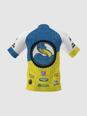 Podiumwear Men's Silver Short Sleeve MTB Jersey - New Fabric 2025!