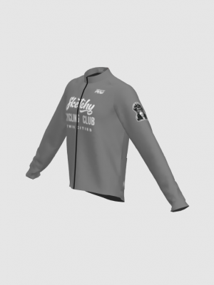 Podiumwear Men's Silver Long Sleeve Jersey