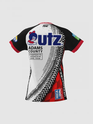 Podiumwear Women's Silver Short Sleeve MTB Jersey - NEW FABRIC 2025!