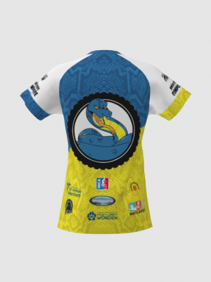 Podiumwear Women's Silver Short Sleeve MTB Jersey - NEW FABRIC 2025!