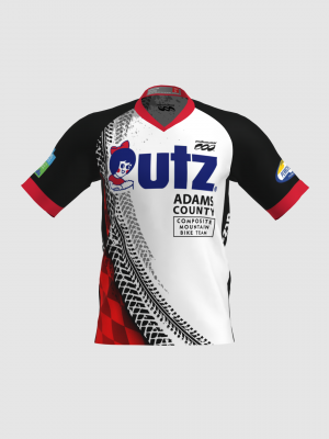 Podiumwear Men's Silver Short Sleeve MTB Jersey - New Fabric 2025!