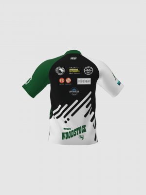Podiumwear Men's Silver Short Sleeve MTB Jersey - New Fabric 2025!