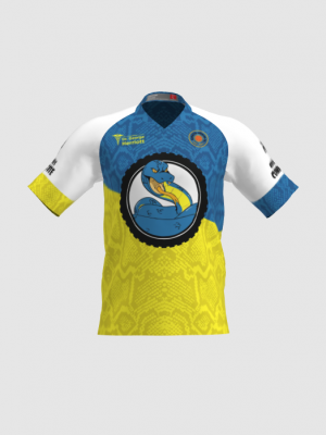Podiumwear Men's Silver Short Sleeve MTB Jersey - New Fabric 2025!
