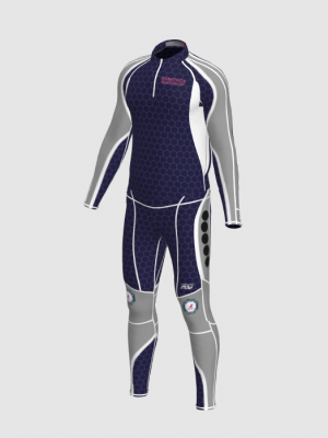 Podiumwear Unisex Gold Two-Piece Race Suit