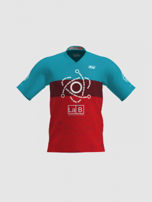 Podiumwear Men's Silver Short Sleeve MTB Jersey - New Fabric 2025!