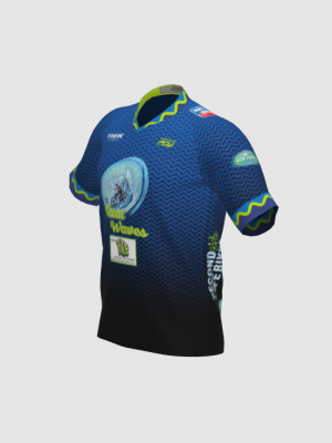 Podiumwear Men's Silver Short Sleeve MTB Jersey - New Fabric 2025!