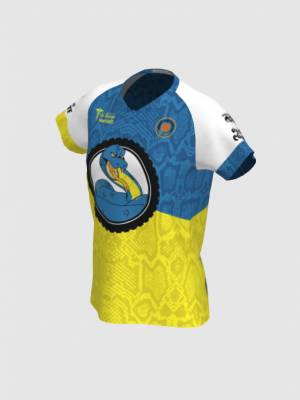 Podiumwear Women's Silver Short Sleeve MTB Jersey - NEW FABRIC 2025!