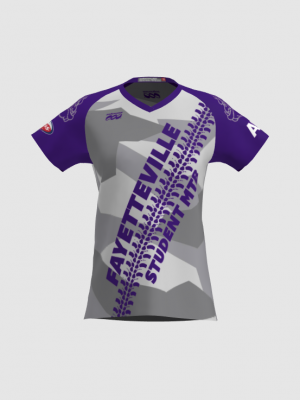 Podiumwear Women's Silver Short Sleeve MTB Jersey - NEW FABRIC 2025!