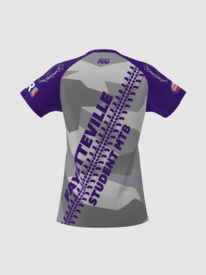 Podiumwear Women's Silver Short Sleeve MTB Jersey - NEW FABRIC 2025!