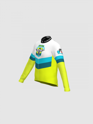 Podiumwear Men's Gold Merino Wool Long Sleeve Jersey