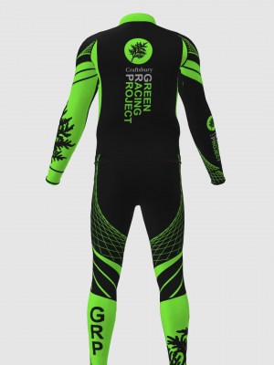 Podiumwear Unisex Gold Two-Piece Race Suit