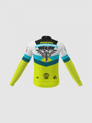 Podiumwear Men's Gold Merino Wool Long Sleeve Jersey