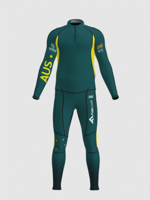Podiumwear Unisex Gold Two-Piece Race Suit