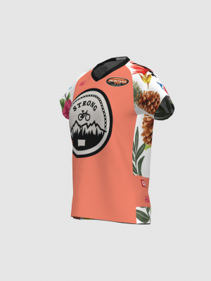 Podiumwear Women's Silver Short Sleeve MTB Jersey - NEW FABRIC 2025!