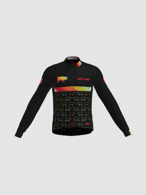 Podiumwear Men's Gold Merino Wool Long Sleeve Jersey