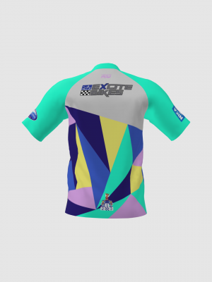 Podiumwear Men's Silver Short Sleeve MTB Jersey - New Fabric 2025!