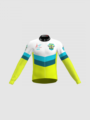 Podiumwear Men's Gold Merino Wool Long Sleeve Jersey