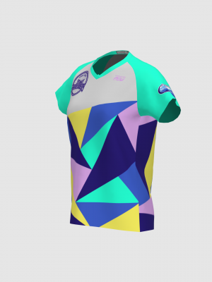 Podiumwear Women's Silver Short Sleeve MTB Jersey - NEW FABRIC 2025!