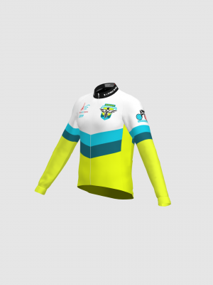 Podiumwear Men's Gold Merino Wool Long Sleeve Jersey