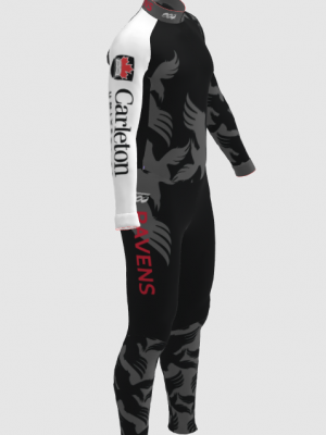 Podiumwear Unisex Silver Two-Piece Race Suit