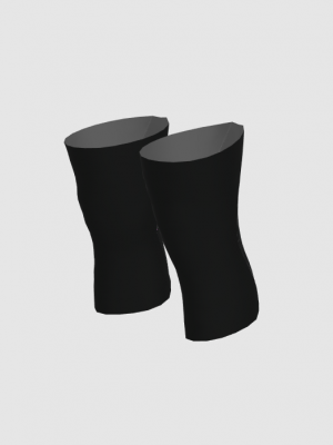 Podiumwear Dyed Black Kneewarmers