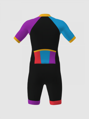 Podiumwear Men's Short Sleeve Skinsuit with Pockets