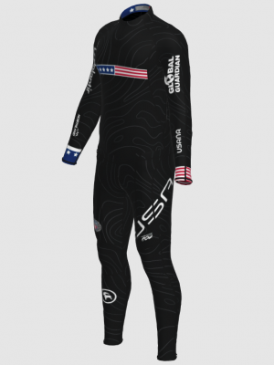 Podiumwear Unisex Gold Two-Piece Race Suit