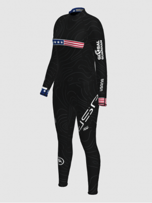 Podiumwear Women's Gold Two-Piece Race Suit