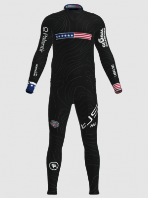 Podiumwear Unisex Gold Two-Piece Race Suit