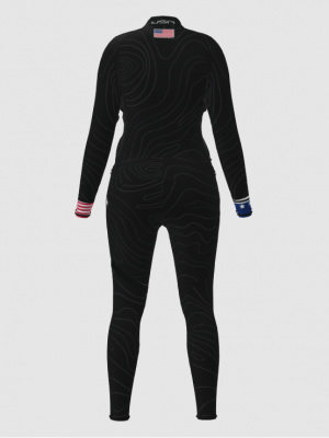 Podiumwear Women's Gold Two-Piece Race Suit
