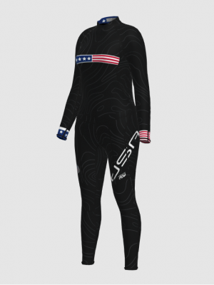 Podiumwear Women's Gold Two-Piece Race Suit