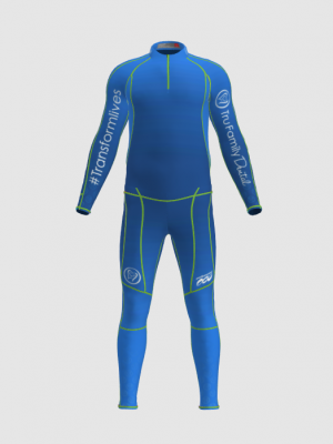 Podiumwear Unisex Gold Two-Piece Race Suit
