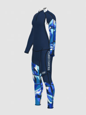 Podiumwear Unisex Gold Two-Piece Race Suit