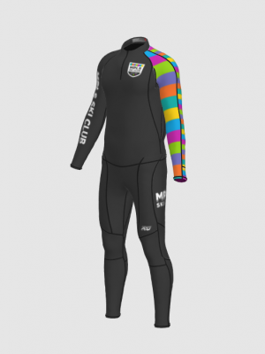 Podiumwear Unisex Gold Two-Piece Race Suit