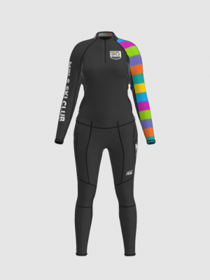 Podiumwear Women's Gold Two-Piece Race Suit