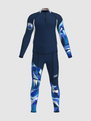 Podiumwear Unisex Gold Two-Piece Race Suit