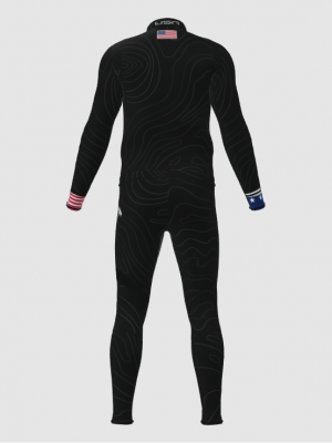 Podiumwear Unisex Gold Two-Piece Race Suit